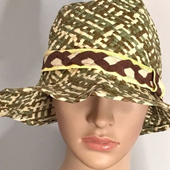 Adjustable French Sun Hat made with 100% Paper and Hand Made From France. - Picture 2 of 11